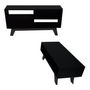 COMBO MUEBLE TV + MESA CLEMENS NEGRO