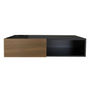 REPISA FLOTANTE PARA TV MINI NEGRO/NOGAL NEO