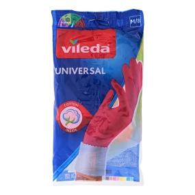 VILEDA GUANTE DE LÁTEX UNIVERSAL ROSA 1 PAR M/8