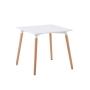MESA DE CENTRO CUADRADA MADERA COLOR BLANCO