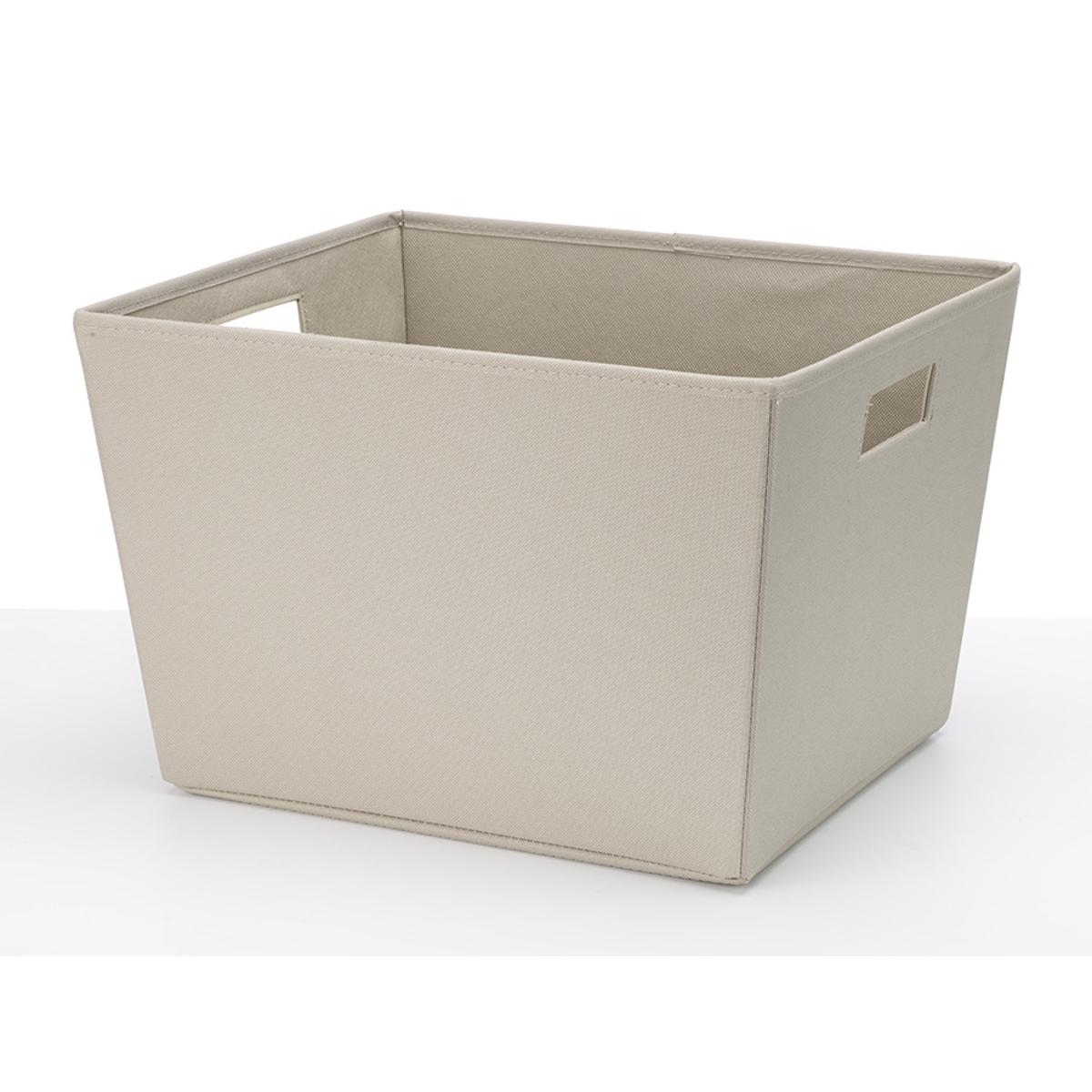 Cesta grande color beige 38.1 cm x 33 cm