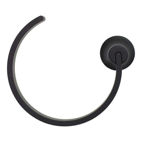 TOALLERO DE ARGOLLA SETRA NEGRO