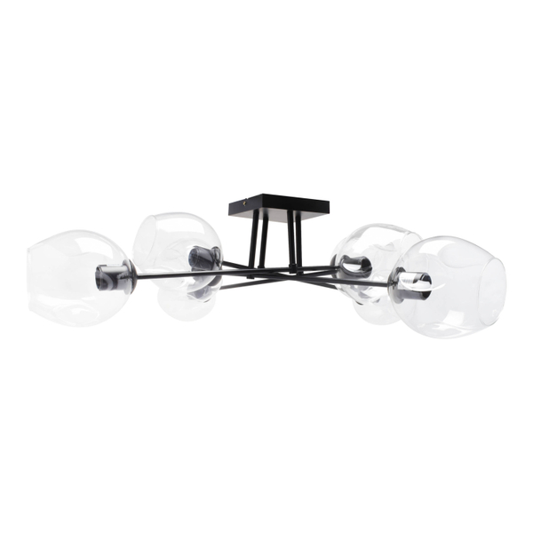 LÁMPARA DE TECHO LED 22 X 96 X 96 CM NEGRO