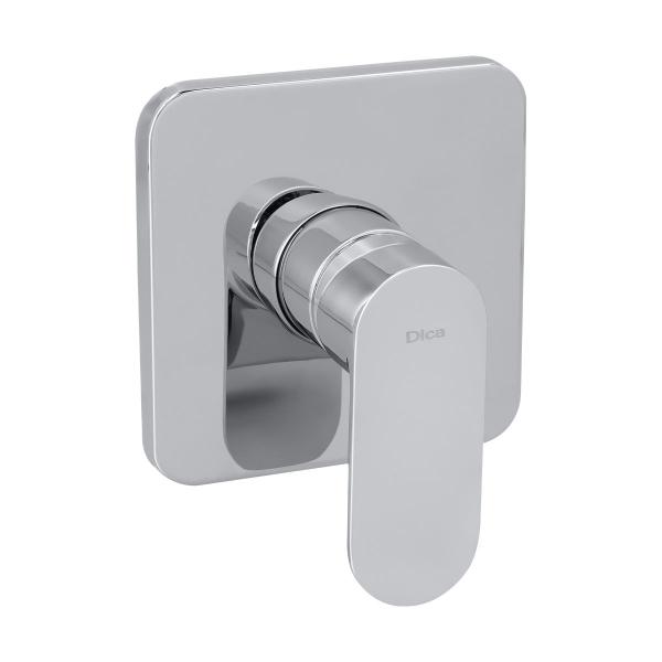 MEZCLADORA PARA REGADERA CUADRADA, LATÓN