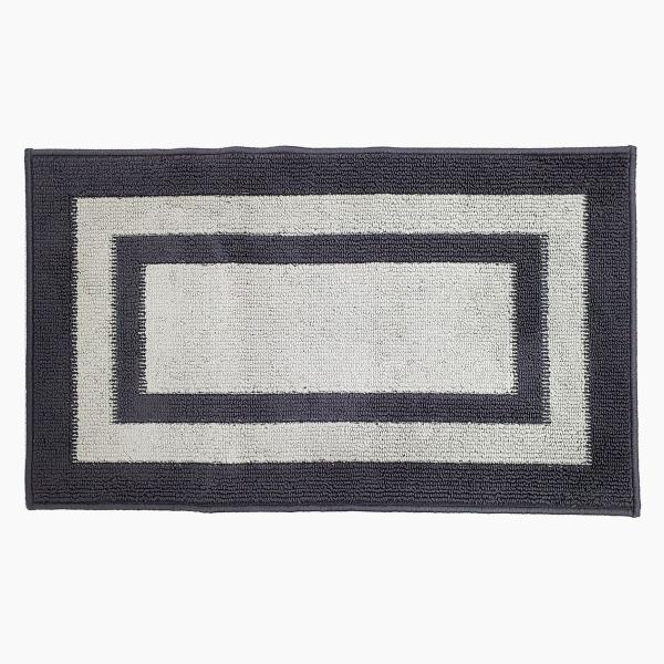TAPETE PASILLO VIRGINIA RUNNER GRIS BITONO 60X100 CM SALA/RECÁMARA