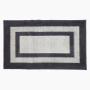 TAPETE PASILLO VIRGINIA RUNNER GRIS BITONO 60X100 CM SALA/RECÁMARA