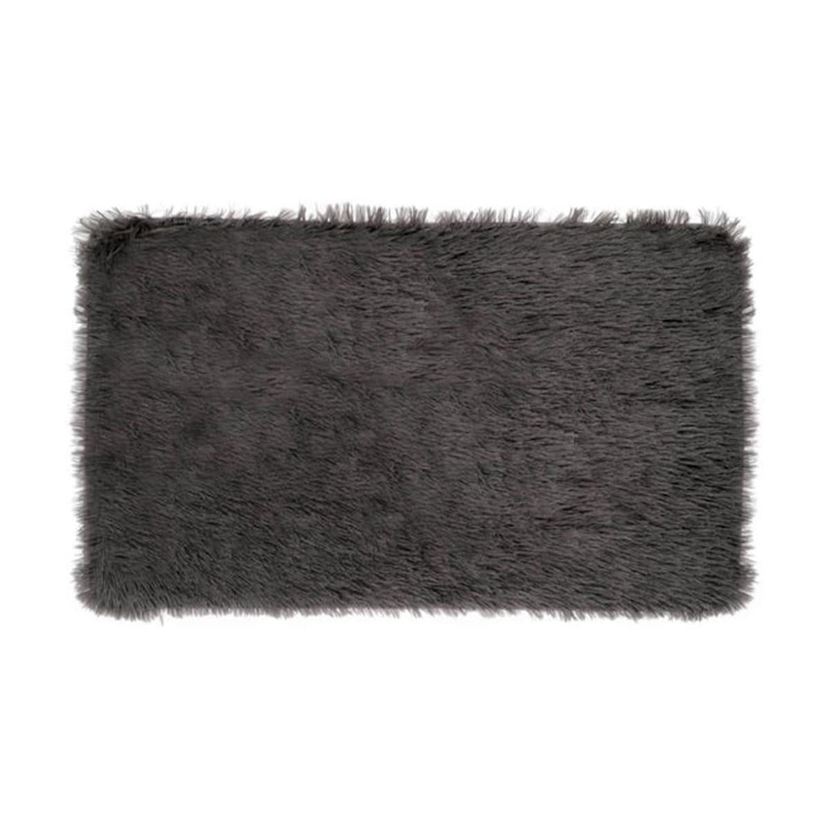 Tapete baño ginebra dots gris oscuro decorativo antideslizante 50x80 cm