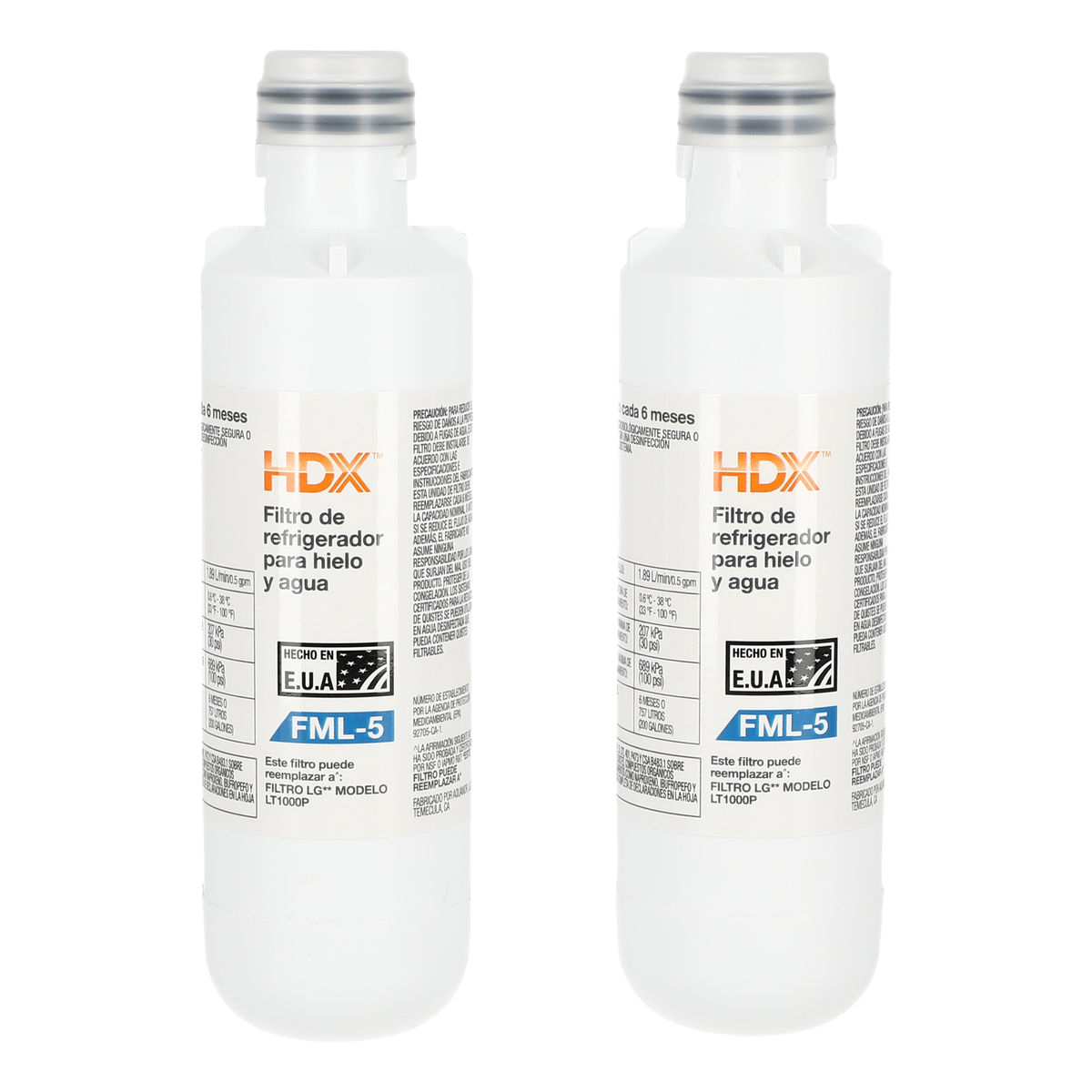 Filtro para refrigerador 2 piezas hdx