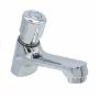 LLAVE TEMPORIZADORA COLOR PLATEADA AHORRADORA DE AGUA