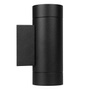 LÁMPARA DE SOBREPONER EN MURO TIPO ARBOTANTE, NEGRO, OPERA FOCOS GU10 NO INCLUIDAS, IP 65