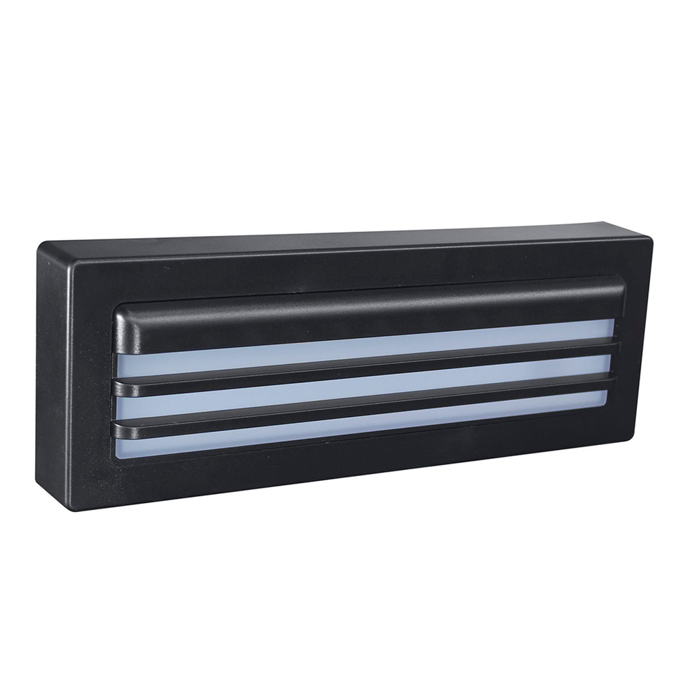 Lámpara de pared led 6 x 25 x 4 cm negro