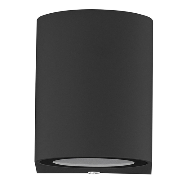 LÁMPARA DE SOBREPONER EN MURO TIPO ARBOTANTE 8.1 X 5.8 X 9.2 CM 1 LUZ NEGRO LUZ FRÍA