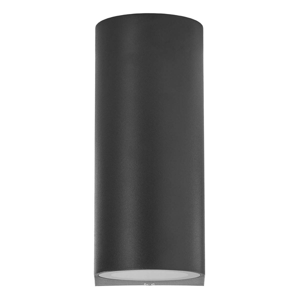 LÁMPARA DE SOBREPONER EN MURO TIPO ARBOTANTE 15 X 9.2 X 5.8 CM 2 LUCES NEGRO LUZ NEUTRA
