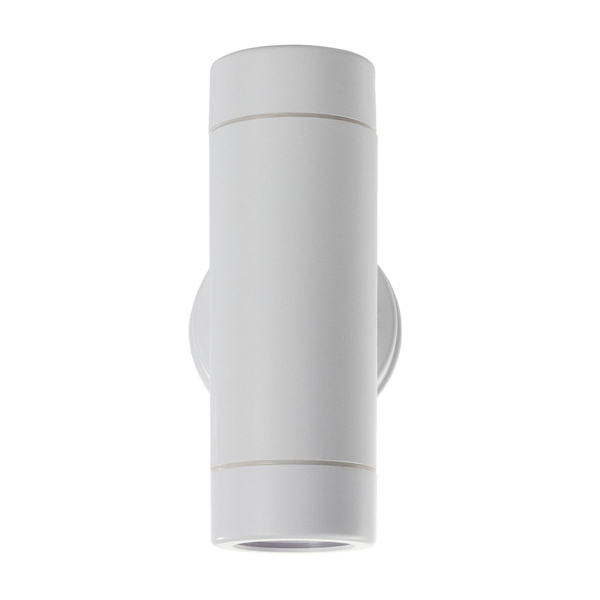 LÁMPARA DE SOBREPONER EN MURO TIPO ARBOTANTE 17.5 X 8 X 8.8 CM 2 LUCES BLANCO LUZ CÁLIDA