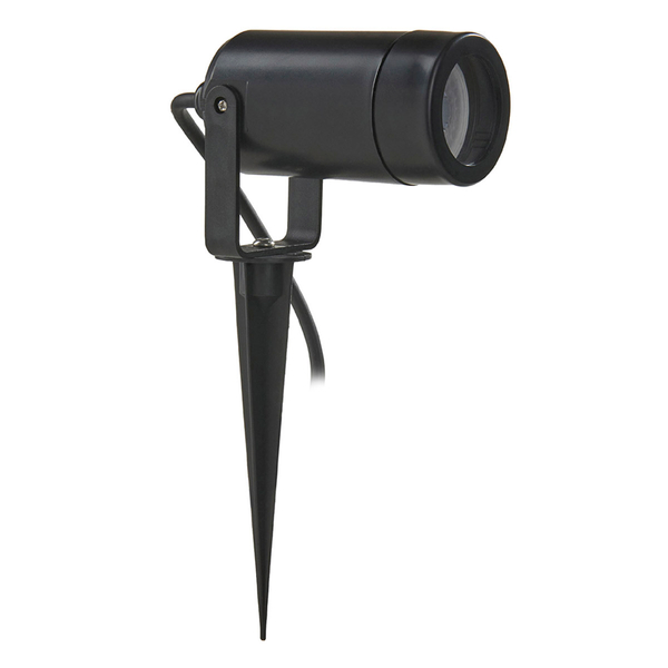 LÁMPARA DE SOBREPONER EN PISO TIPO ESTACA 19.4 X 6 CM 1 LUZ NEGRO LUZ NEUTRA