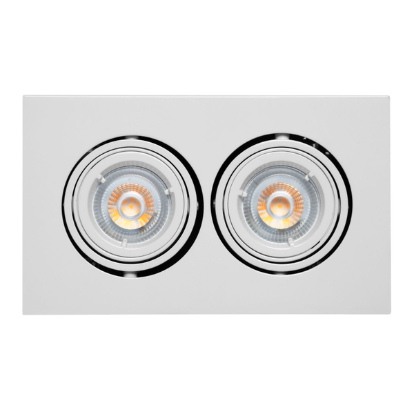 LÁMPARA DE EMPOTRAR EN TECHO TIPO DOWNLIGHT 10 X 21 X 11.8 CM 2 LUCES BLANCO SIN FOCO