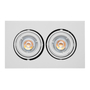 LÁMPARA DE EMPOTRAR EN TECHO TIPO DOWNLIGHT 10 X 21 X 11.8 CM 2 LUCES BLANCO SIN FOCO