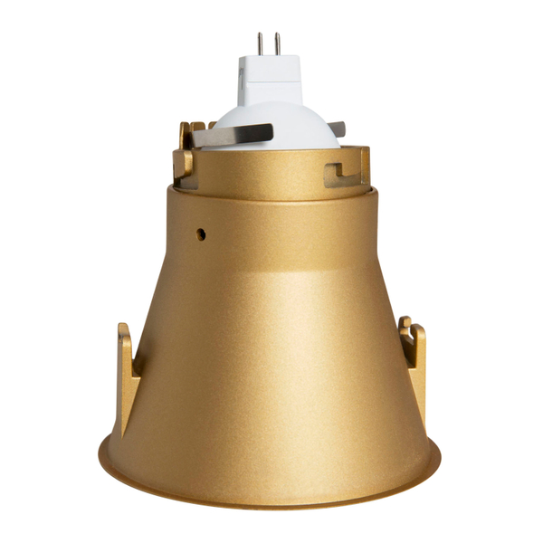 LÁMPARA DE EMPOTRAR EN TECHO TIPO DOWNLIGHT 12.5 X 10.5 CM 1 LUZ DORADA LUZ CÁLIDA