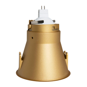 LÁMPARA DE EMPOTRAR EN TECHO TIPO DOWNLIGHT 12.5 X 10.5 CM 1 LUZ DORADO LUZ NEUTRA