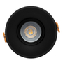 LÁMPARA DE EMPOTRAR EN TECHO TIPO DOWNLIGHT 12.5 X 10.5 CM 1 LUZ NEGRO LUZ CÁLIDA