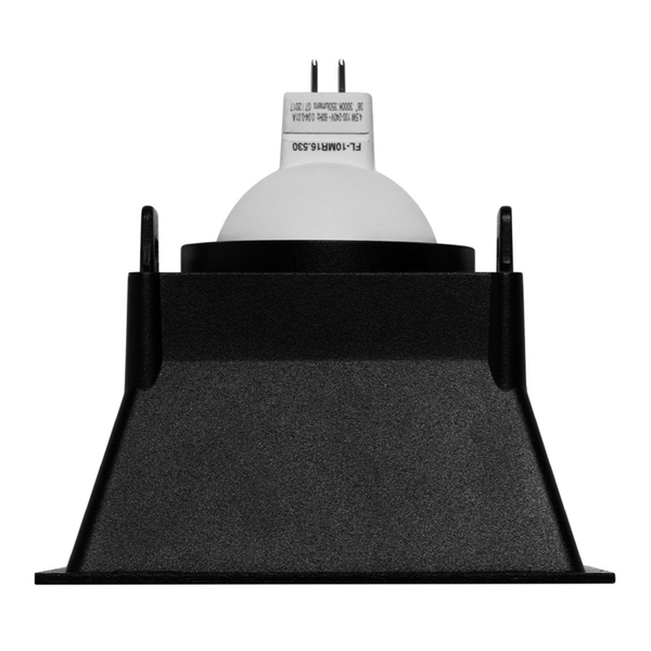 LÁMPARA DE EMPOTRAR EN TECHO TIPO DOWNLIGHT 7.5 X 10 X 10 CM 1 LUZ NEGRO LUZ CÁLIDA