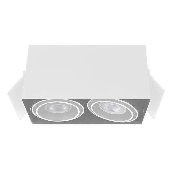 LÁMPARA DE EMPOTRAR EN TECHO TIPO DOWNLIGHT 11 X 20.4 X 10.2 CM 2 LUCES BLANCO LUZ NEUTRA