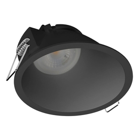 LÁMPARA DE EMPOTRAR EN TECHO TIPO SPOT 7 X 9.3 CM 1 LUZ NEGRO LUZ CÁLIDA