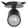 LÁMPARA DE EMPOTRAR EN TECHO TIPO SPOT 11.3 X 5.5 X 8.5 CM 1 LUZ NEGRO LUZ CÁLIDA