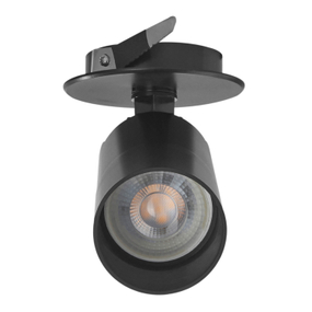 LÁMPARA DE EMPOTRAR EN TECHO TIPO SPOT 14.3 X 8.5 CM 1 LUZ NEGRO LUZ NEUTRA