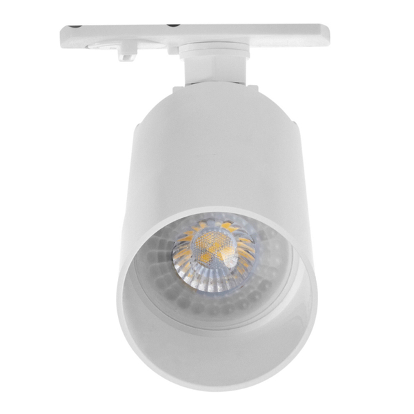 LÁMPARA DE USO EN RIEL EN TECHO TIPO SPOT 14.3 X 8.2 CM 1 LUZ BLANCO SIN FOCO