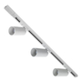 KIT DE 3 LÁMPARAS DE USO EN RIEL EN TECHO TIPO SPOT 14.3 CM X 1 M 3 LUCES BLANCO LUZ CÁLIDA