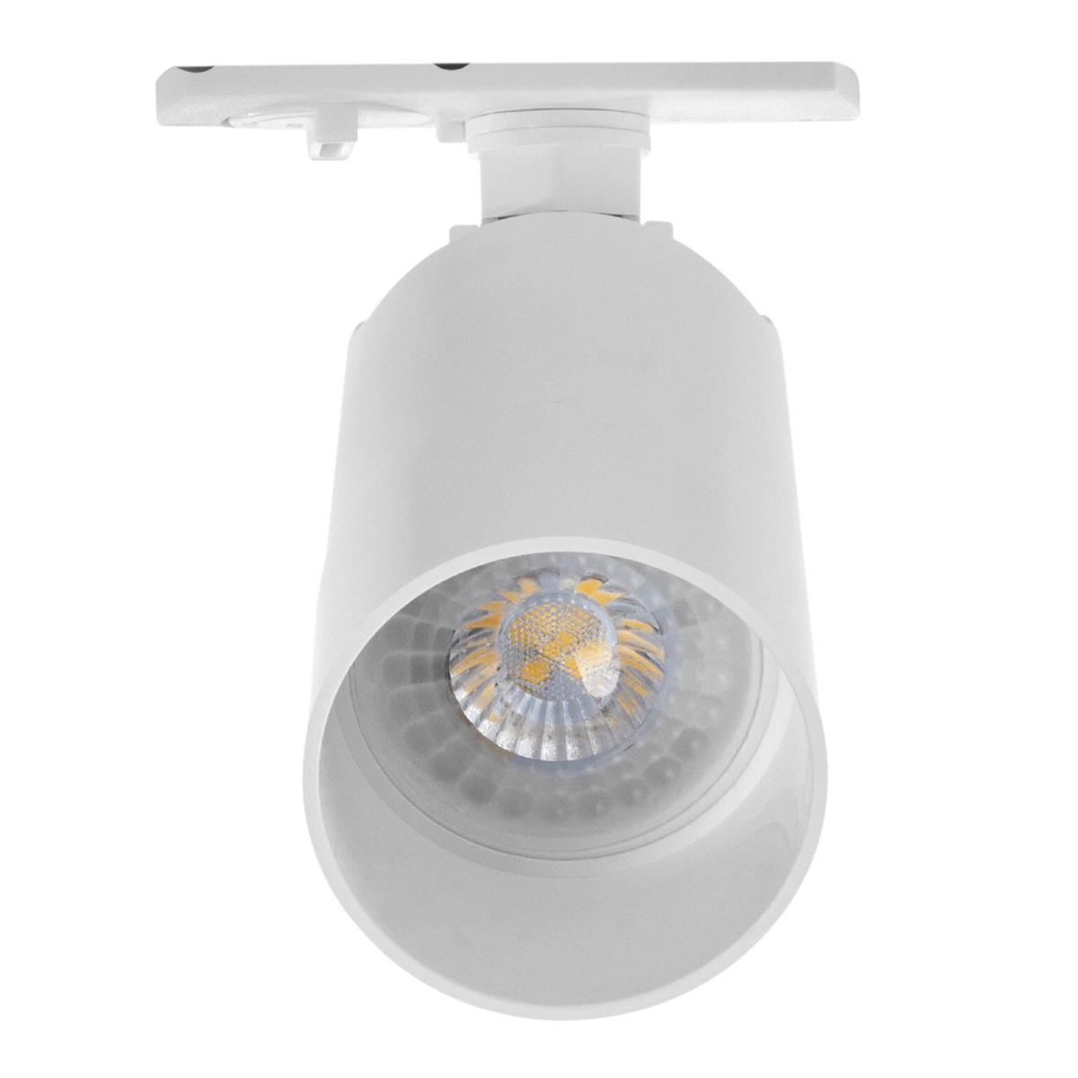 Lámpara de uso en riel en techo tipo spot 14.3 x 8.2 cm 1 luz blanco luz cálida