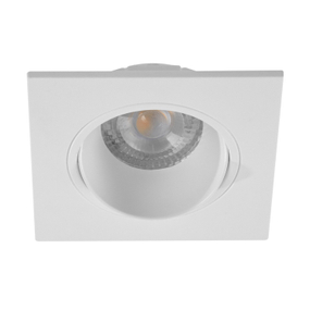 LÁMPARA DE EMPOTRAR EN TECHO TIPO SPOT 3 X 9.2 X 9.2 CM 1 LUZ BLANCO SIN FOCO
