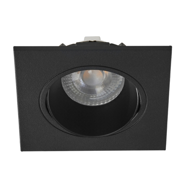LÁMPARA DE EMPOTRAR EN TECHO TIPO SPOT 3 X 9.2 X 9.2 CM 1 LUZ NEGRO LUZ NEUTRA