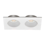 LÁMPARA DE EMPOTRAR EN TECHO TIPO SPOT 3.1 X 17.3 X 9.2 CM 2 LUCES BLANCO SIN FOCO