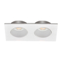 LÁMPARA DE EMPOTRAR EN TECHO TIPO SPOT 3.1 X 17.3 X 9.2 CM 2 LUCES BLANCO LUZ CÁLIDA