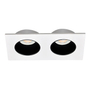 LÁMPARA DE EMPOTRAR EN TECHO TIPO SPOT 3.1 X 17.3 X 9.2 CM 2 LUCES BLANCO LUZ CÁLIDA