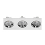LÁMPARA DE EMPOTRAR EN TECHO TIPO SPOT 3.1 X 25.1 X 9.2 CM 3 LUCES BLANCO LUZ CÁLIDA