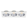 LÁMPARA DE EMPOTRAR EN TECHO TIPO SPOT 3.1 X 25.1 X 9.2 CM 3 LUCES BLANCO LUZ NEUTRA