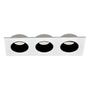 LÁMPARA DE EMPOTRAR EN TECHO TIPO SPOT 25.1 X 9.2 X 3.1 CM 3 LUCES BLANCO LUZ NEUTRA