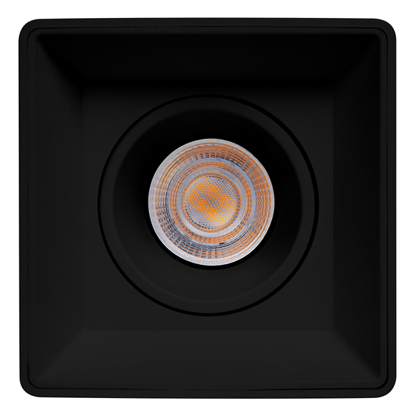 LÁMPARA DE SOBREPONER EN TECHO TIPO SPOT 10 X 9.6 X 9.6 CM 1 LUZ NEGRO LUZ CÁLIDA