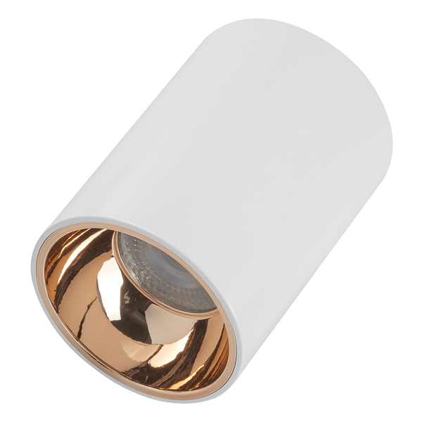 LÁMPARA DE SOBREPONER EN TECHO TIPO SPOT 10.5 X 7.7 CM 1 LUZ BLANCO LUZ CÁLIDA