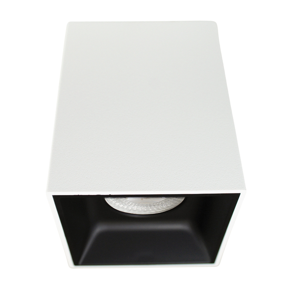 LÁMPARA DE SOBREPONER EN TECHO TIPO SPOT 10 X 7.5 X 7.5 CM 1 LUZ BLANCO LUZ NEUTRA