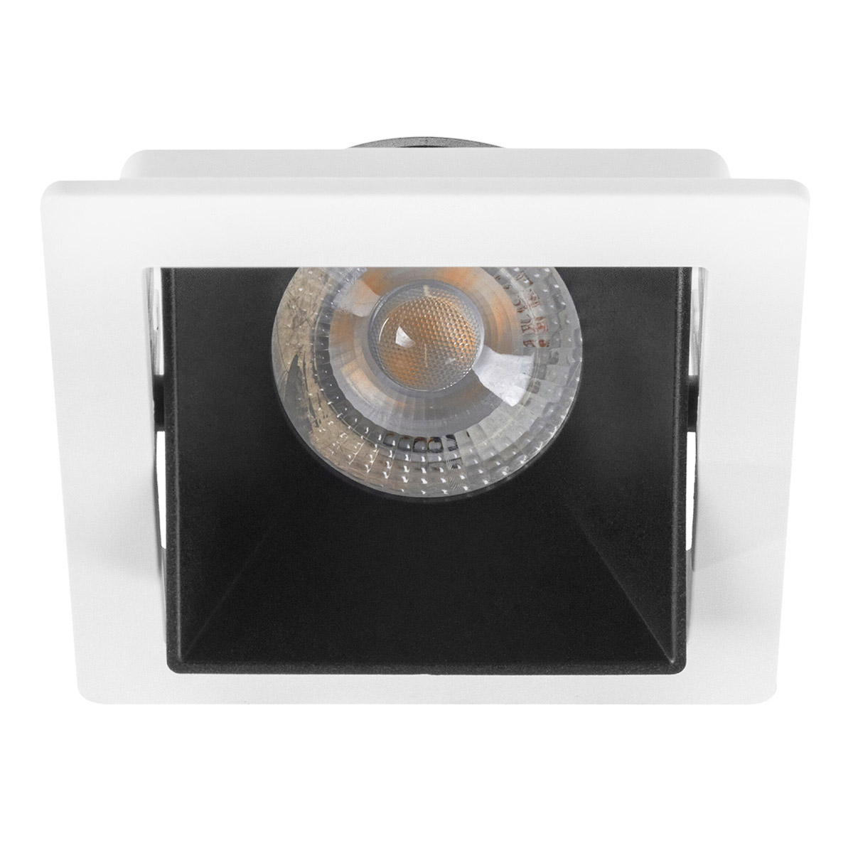 Lámpara de empotrar en techo tipo spot 3.7 x 9 x 9 cm 1 luz blanco sin foco