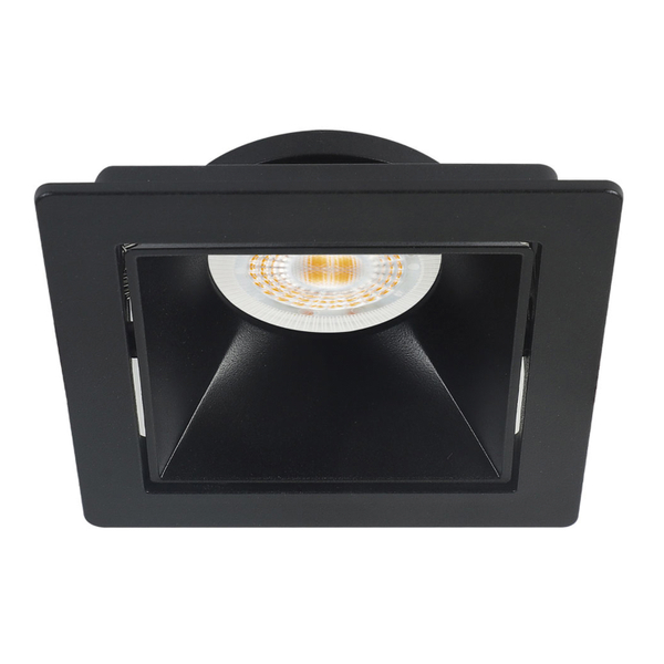 LÁMPARA DE EMPOTRAR EN TECHO TIPO SPOT 3.7 X 9 X 3.7 CM 1 LUZ NEGRO LUZ NEUTRA