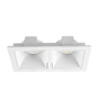 LÁMPARA DE EMPOTRAR EN TECHO TIPO SPOT 3.7 X 16.7 X 9 CM 2 LUCES BLANCO LUZ NEUTRA