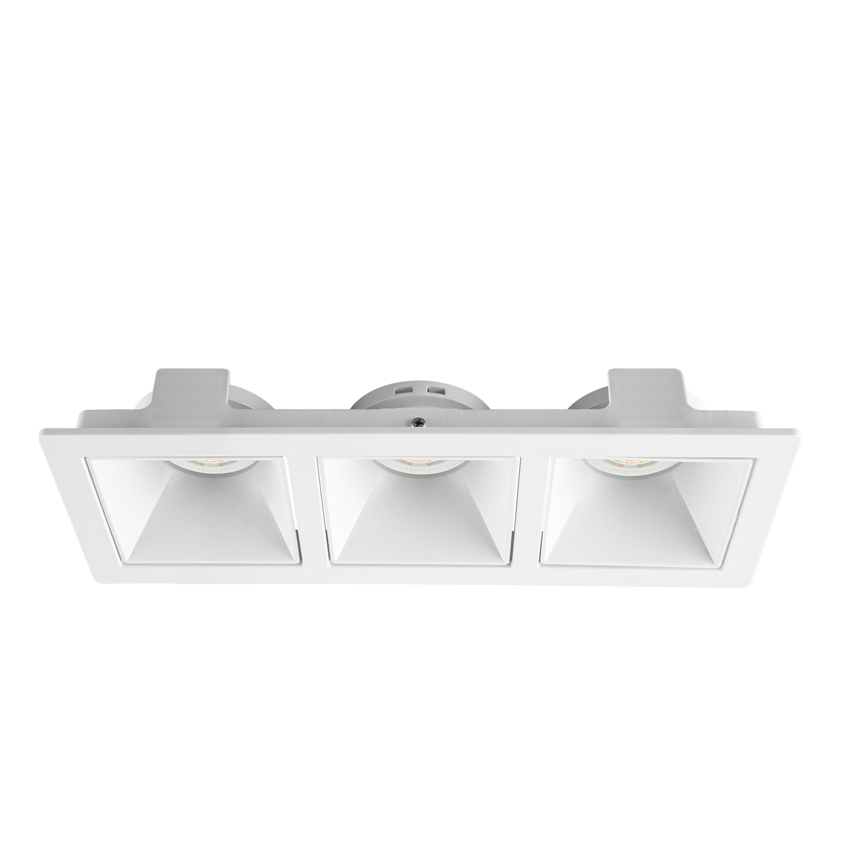 Lámpara de empotrar en techo tipo downlight 3.7 x 24 x 9 cm 3 luces blanco luz cálida