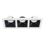 LÁMPARA DE EMPOTRAR EN TECHO TIPO SPOT 3.7 X 24 X 9 CM 3 LUCES BLANCO LUZ CÁLIDA