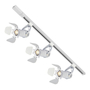 KIT DE 3 LÁMPARAS DE USO EN RIEL EN TECHO TIPO SPOTLIGHT 27.3 CM X 1 M 3 LUCES BLANCO LUZ FRÍA