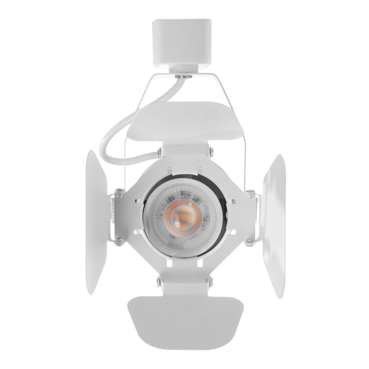 Lámpara de uso en riel en techo tipo spotlight 7.7 x 27.3 cm 1 luz blanco luz cálida